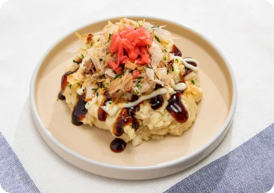お好み焼き風ポテサラ