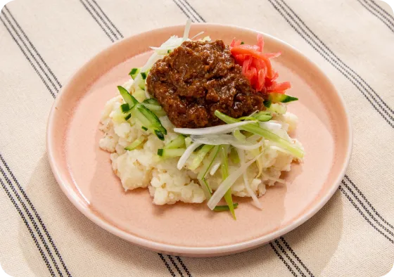 じゃじゃ麵風ポテサラ